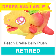 Peach Drellie Belly Plush