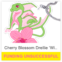 Cherry Blossom Drellie 'Wish' Keychain