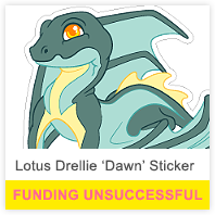 Lotus Drellie 'Dawn' Sticker