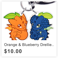 Orange & Blueberry Drellies Charm