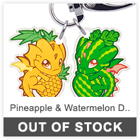 Pineapple & Watermelon Drellies Charm