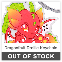Dragonfruit Drellie Keychain