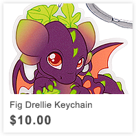 Fig Drellie Keychain