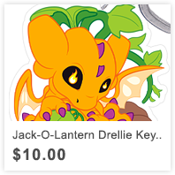 Jack-O-Lantern Drellie Keychain