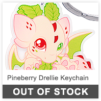 Pineberry Drellie Keychain