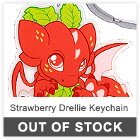 Strawberry Drellie Keychain