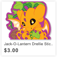 Jack-O-Lantern Drellie Sticker