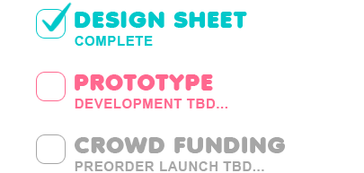 Design Sheet, Pending.  Prototype, Pending.  Crowd Funding, Preorders Coming Summer 2024.