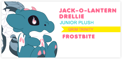 Jack-O-Lantern Drellie Junior Plush Frostbite Design