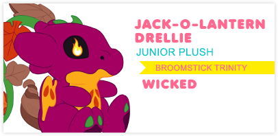 Jack-O-Lantern Drellie Junior Plush Wicked Design
