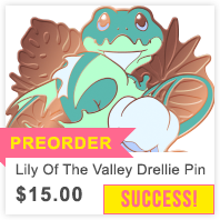 Lily of the Valley Drellie Enamel Pin