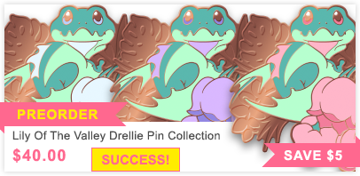 Lily of the Valley Drellie Enamel Pin Collection